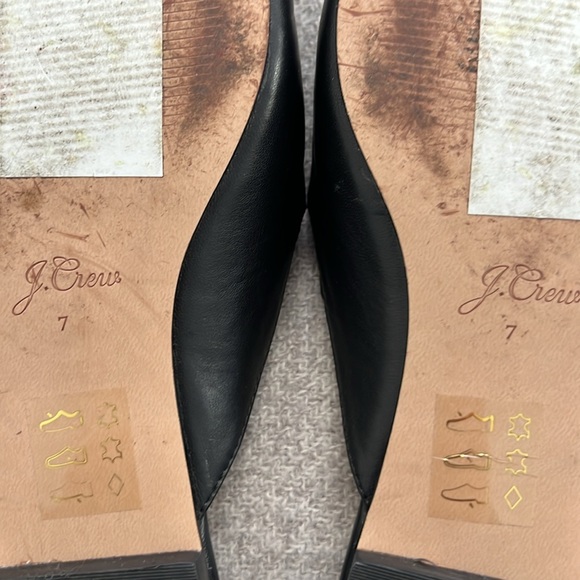 J. Crew leather Black Mules with Pointed Toe - Picture 7 of 14